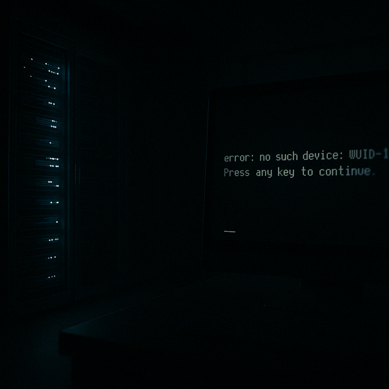 grub initramfs error